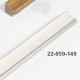 Valge vahatatud + hõbemumm 25 X 22 mm