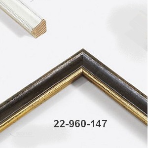 Pruun vahatatud + kuldserv 25 X 22 mm
