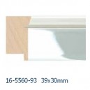 Hõbe+ valge läikiv 40 X 30 mm
