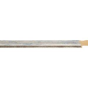 Valge, sinised laigud, hõbeserv, kõrge, 25x39x26mm