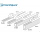 Distantsliist, plastik, Econospace ES-062, must, 1,5x4,5mm, 1,52m