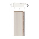 Kreem, hõbeornament serv, 40x15x8mm