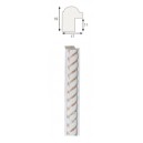 Kreem, hõbeornament serv, 40x15x8mm