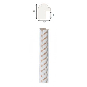 Kreem, hõbeornament serv, 40x15x8mm