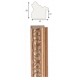Kreem, hõbeornament serv, 40x15x8mm