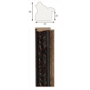 Kreem, hõbeornament serv, 40x15x8mm
