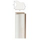 Kreem, hõbeornament serv, 40x15x8mm