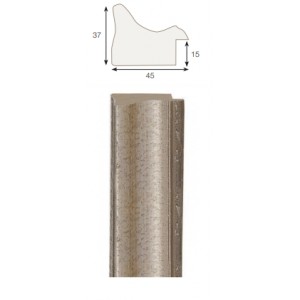 Kreem, hõbeornament serv, 40x15x8mm