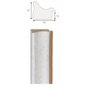 Kreem, hõbeornament serv, 40x15x8mm