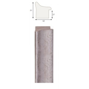 Kreem, hõbeornament serv, 40x15x8mm