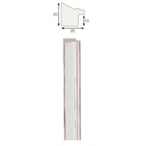 Kreem, hõbeornament serv, 40x15x8mm