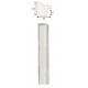 Kreem, hõbeornament serv, 40x15x8mm