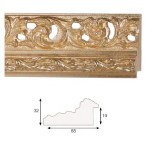 Kreem, hõbeornament serv, 40x15x8mm