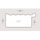 Kuld, soe, laineline 53 x 23 x16mm