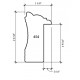 Valge, kumav 29 x 53