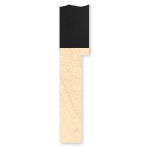 Must,  kraabitud 2270/302 kõrge 22x70x65mm