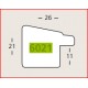 Kuld  26x21x11mm