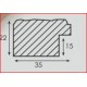 Kuld, struktuuriga peal, 35x22x15mm