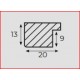 Pruun cherry 20x13x9mm