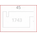 Pleksi põhi, must, matt,45 x 23 x 16mm