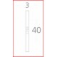 Pleksi, neoonroheline hele 3 x 40