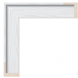 Valge puusuuga kastliist 38 x 35