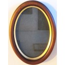 Ovaal, 20x28cm, Kuld ja Pruun