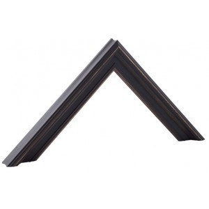 Must, vanutataud, kuldtriipudega, 40x30x10mm