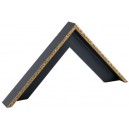 Must, kuldserv ornamendiga, kastliist 50x40mm