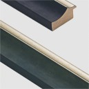 Roheline, hõbe servaga, 44x21x12mm