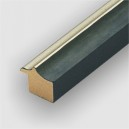 Roheline, hõbe servaga, 25x20x12mm